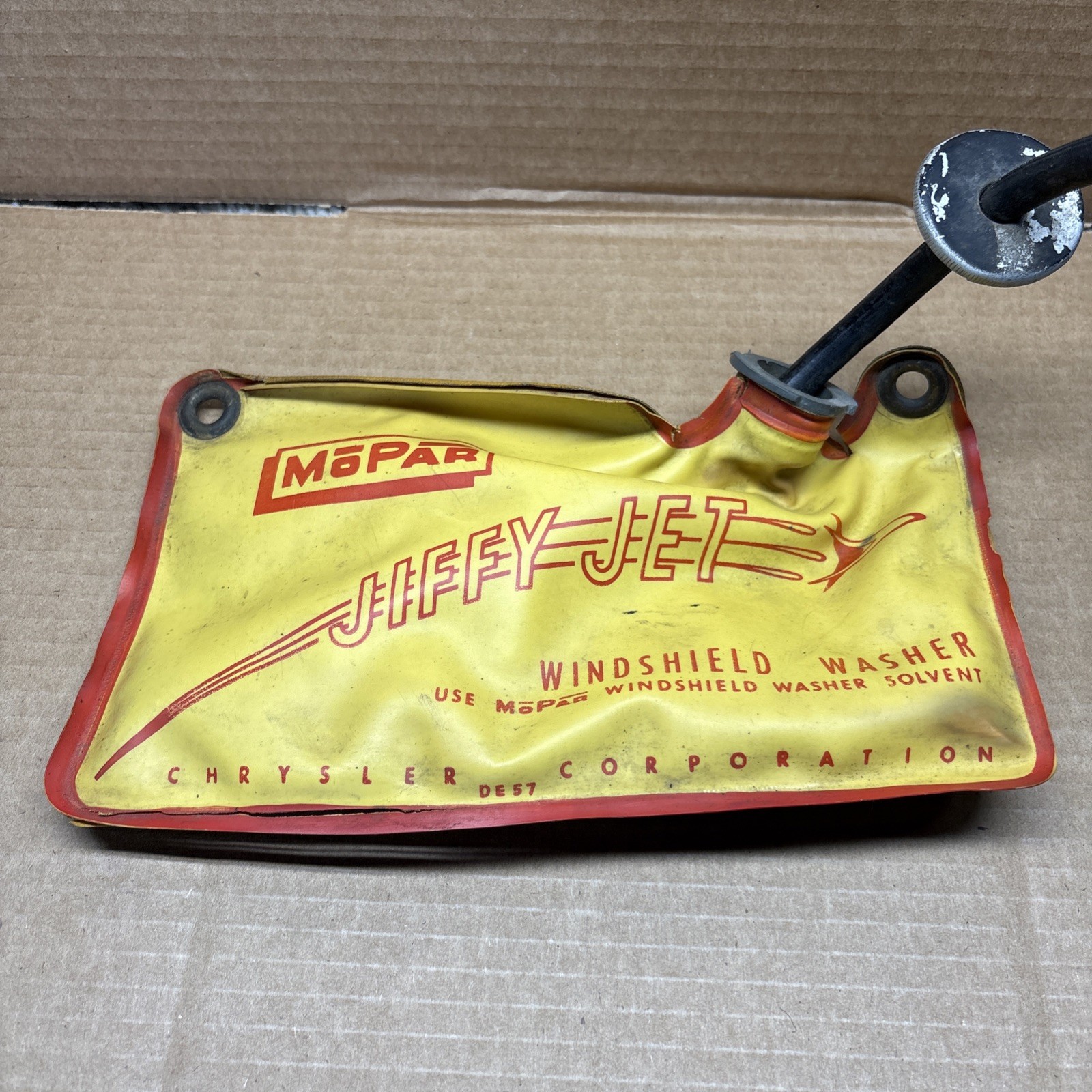 1957 1958 Chrysler Mopar Jiffy Jet Windshield Wash Bag