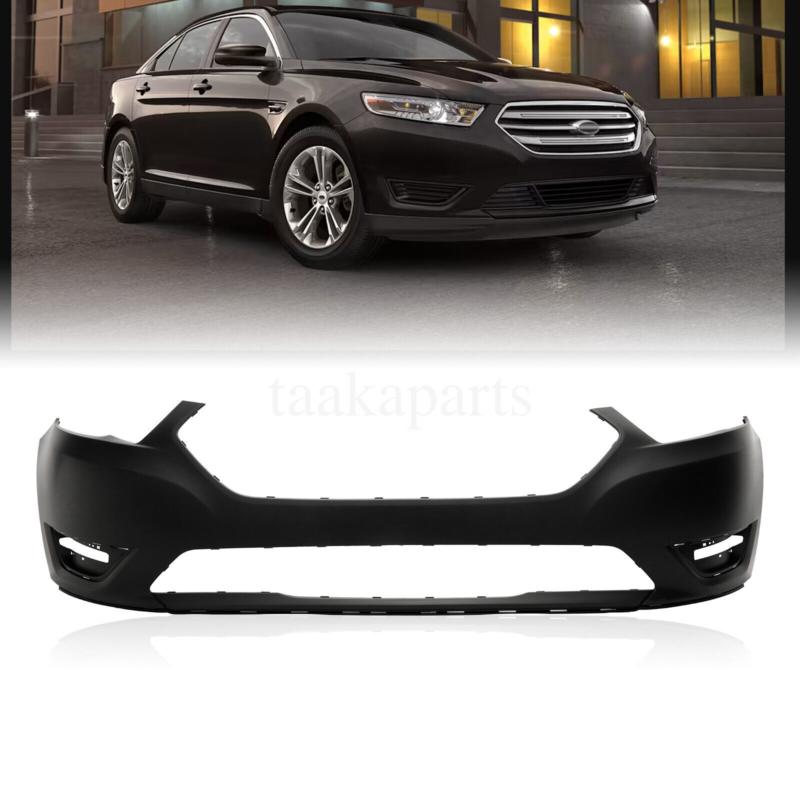 Front Bumper Cover Primed For 2013 2014 2015 2016 2017 2018 2019 Ford Taurus