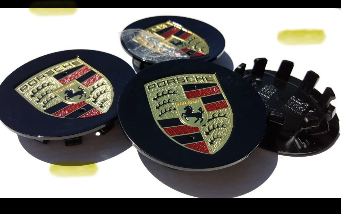 Set Of 4 for Porsche wheel Hub Caps 76mm ( 2.99\ Set Of 4 for Porsche wheel Hub Caps 76mm ( 2.99\