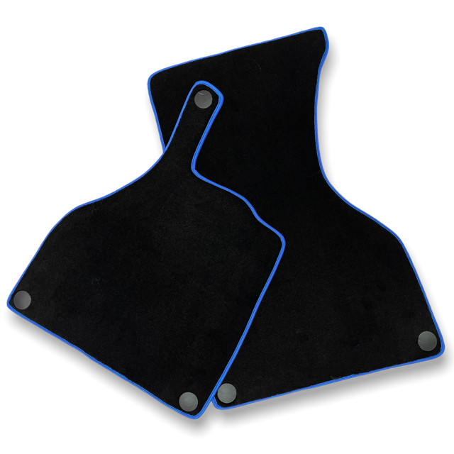 Floor Mats For Mercedes-Benz SLR McLaren 2005-2009 Black Carpet AutoWin Blue