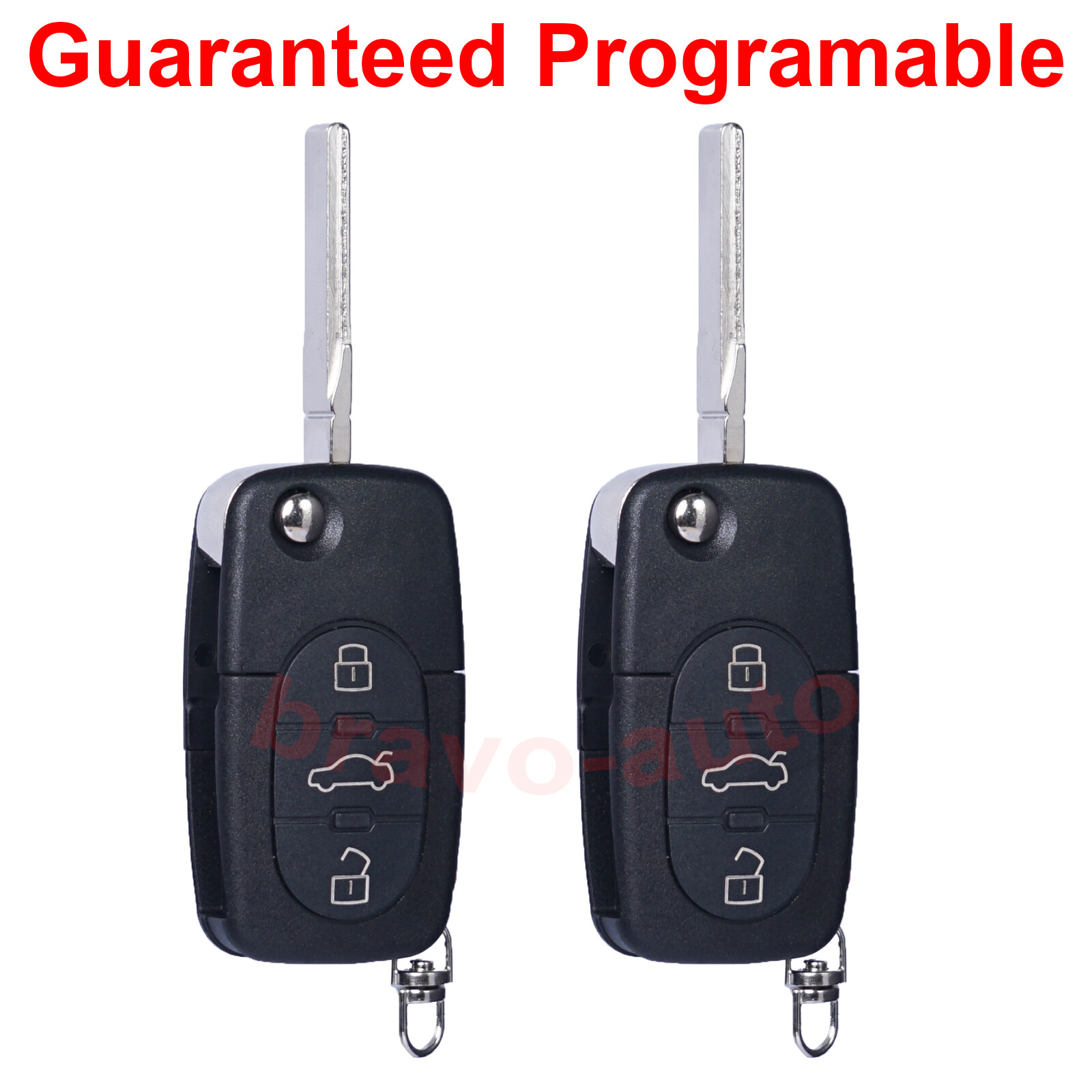 2 for Audi A4 A6 A8 S4 S6 S8 TT Quattro Cabriolet Keyless Remote Car Key Fob