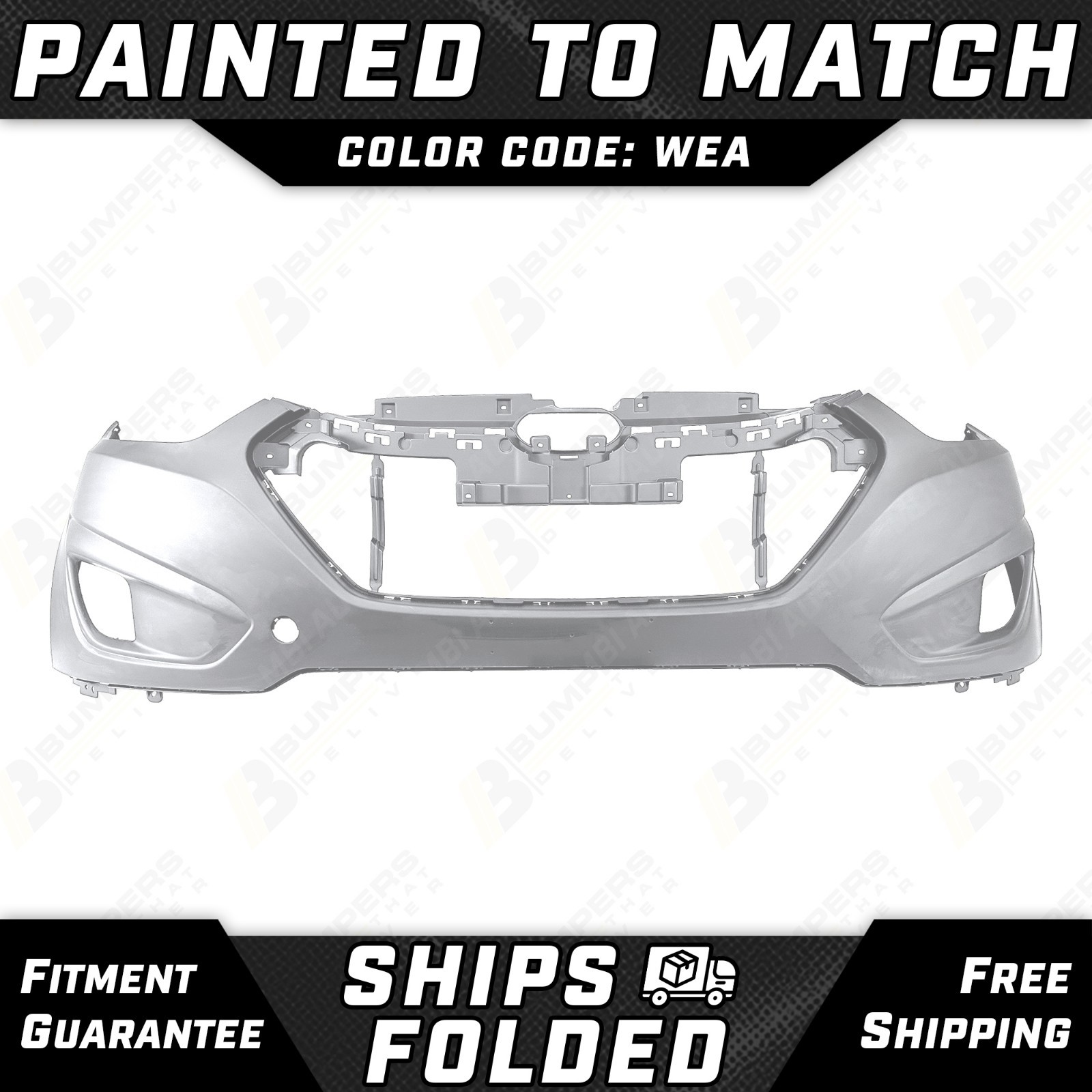 NEW Painted *WEA Silver* Front Bumper Cover Fascia for 2010-2015 Hyundai Tucson