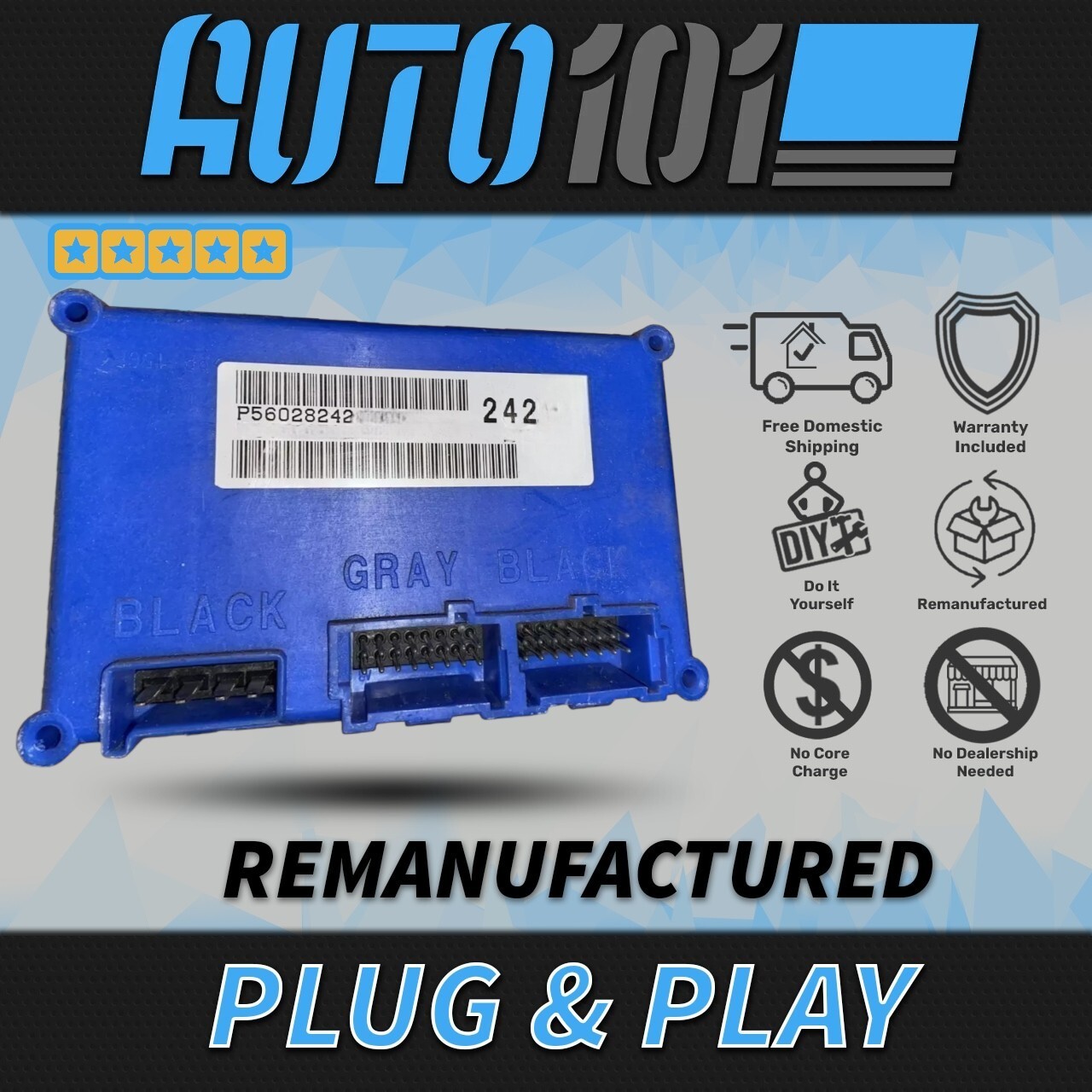 01-04 Dodge Dakota Durango 4x4 TCCM Transfer Case Control Module 56028242
