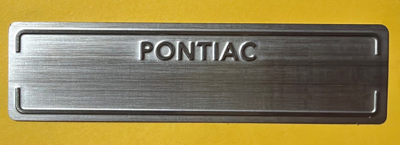 PONTIAC DOOR DASH TAG DATA SERIAL NUMBER PLATE *Stamped w/ Your VI#