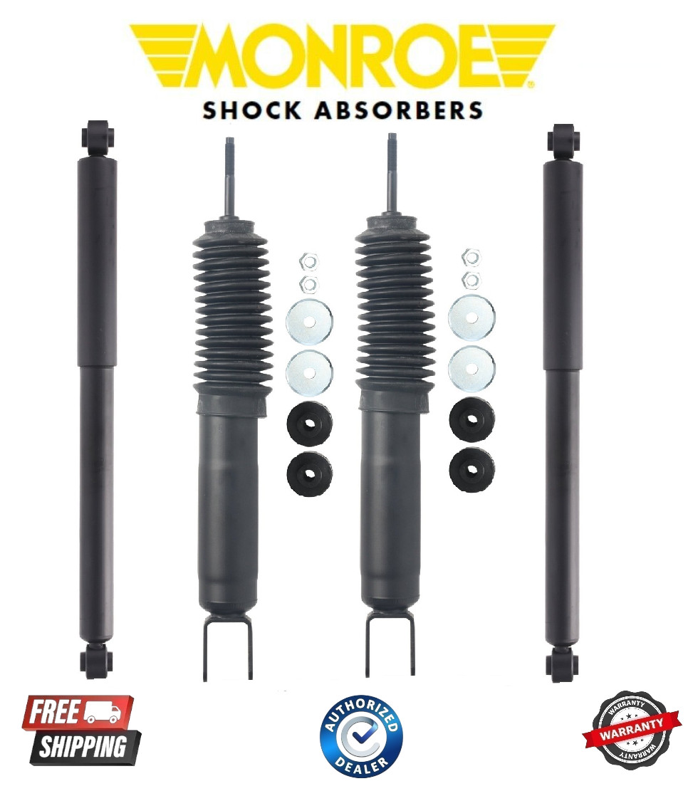 4X4 Monroe Front & Rear Shocks Absorber Kit for 99-2006 Chevy Silverado 1500 4WD