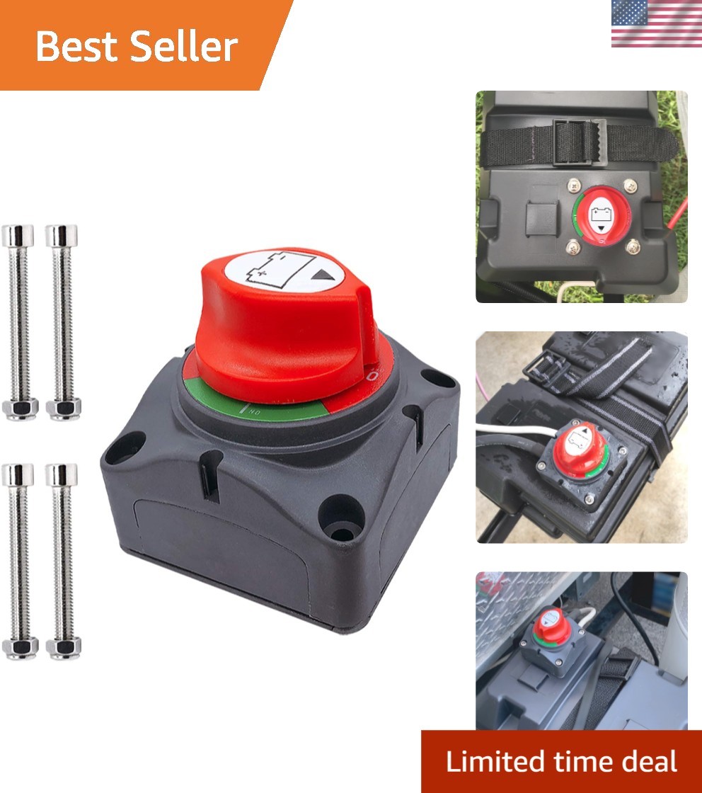 275A Waterproof Battery Disconnect Switch for Marine and Automotive Use