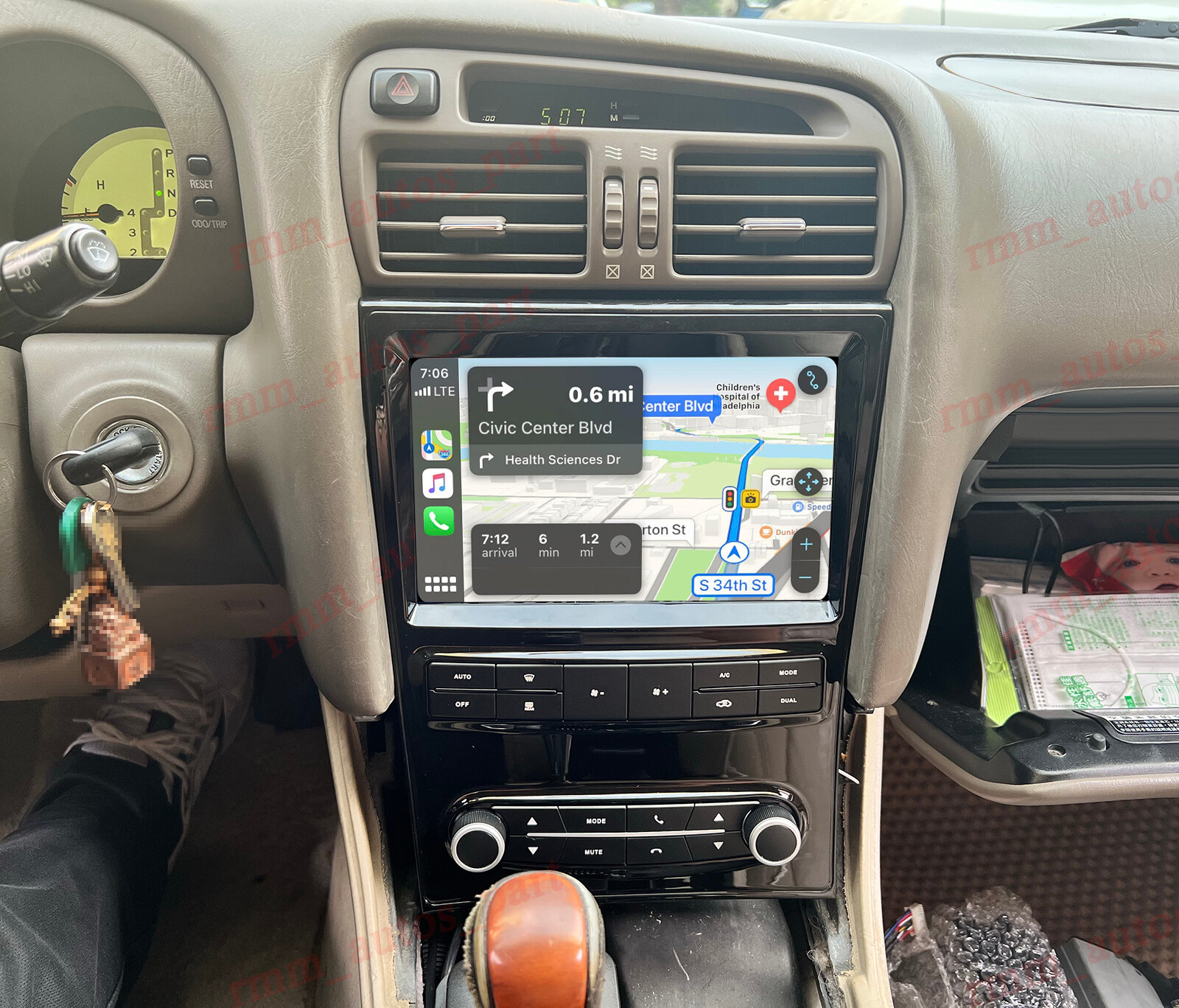 For 98-05 Lexus GS300 GS400 GS430 Carplay Radio Stereo GPS Nav Wifi FM Player 9