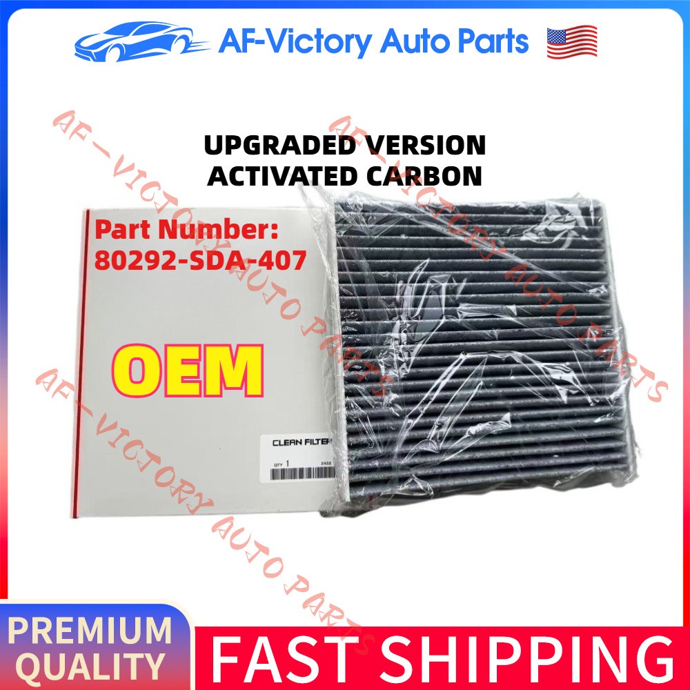 80292-SDA-407 Activated Carbon Cabin Air Filter for 2004-2014 Acura TL 3.5L 3.7L