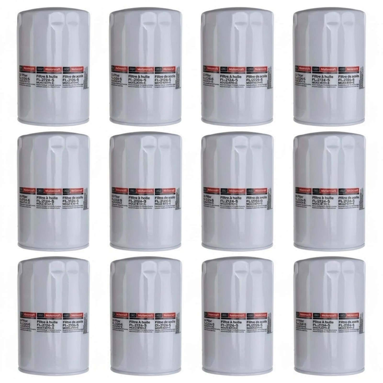 Motorcraft FL-2124S Oil Filter 12 Pack for Ford 6.7L Powerstroke Diesel 2011-25