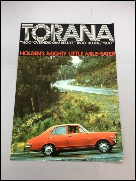 1971 Holden Torana Australia GM Original Vintage Car Sales Brochure Catalog