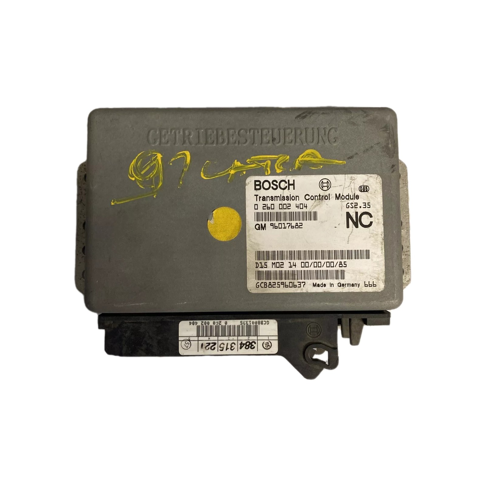 1997 CADILLAC CATERA 96017682 TRANSMISSION CONTROL MODULE TCM TCU OEM UNIT BOSCH