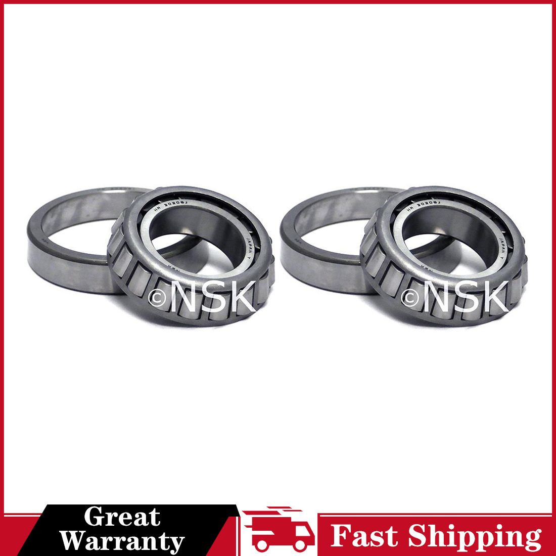 2x NSK Rear Axle Shaft Bearing For Mazda B2000 1986~1987_Re