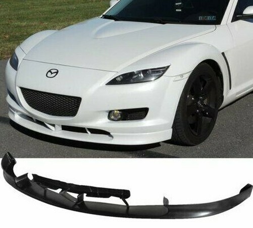 Mazda RX8 04-07 Front Bumper Splitter Spoiler Lip EO Style Plastic Black UK