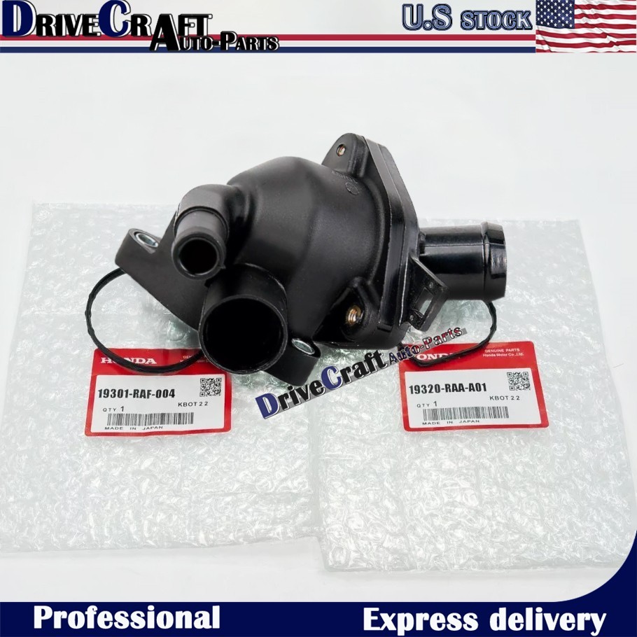 OEM Thermostat Unit Assy + Housing Cover for 06-15 Honda Civic Si CR-V Acura ILT
