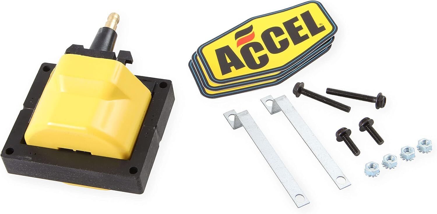 ACCEL (ACC 140011) GM HEI Remote Mount Super Coil , Yellow 