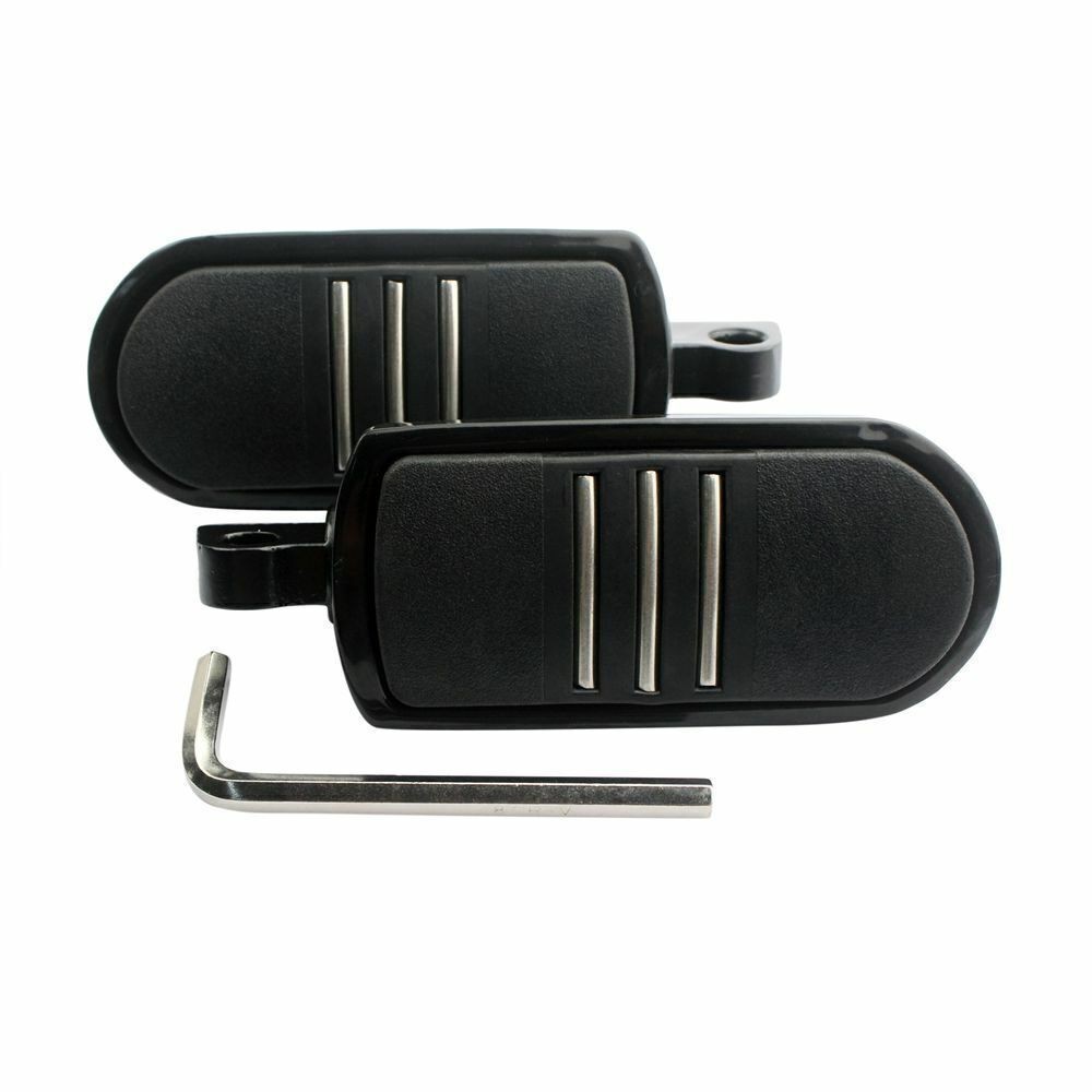 Chrome StreamLiner Foot pegs Footrest For Harley Touring Softail Sportster 1200.