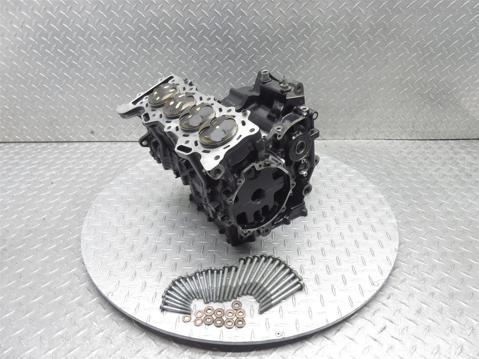 2009 09-12 Kawasaki ZX600 ZX6R Crankcase Crank Case Engine Motor Block Piston