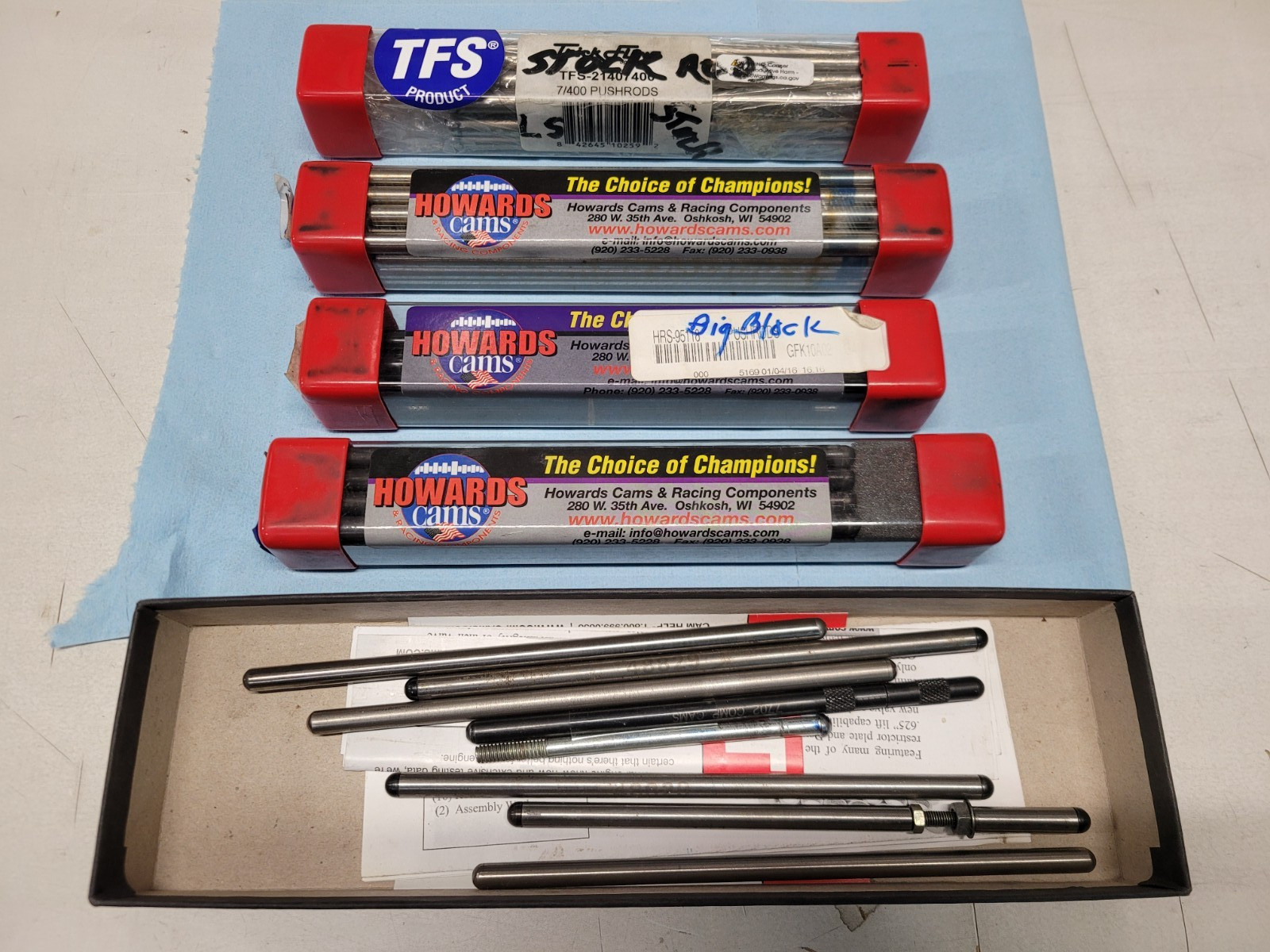 Mixed Lot of Howards Cams Cam Swedged End Pushrods HRS-95118 Multiple Sets Chevy