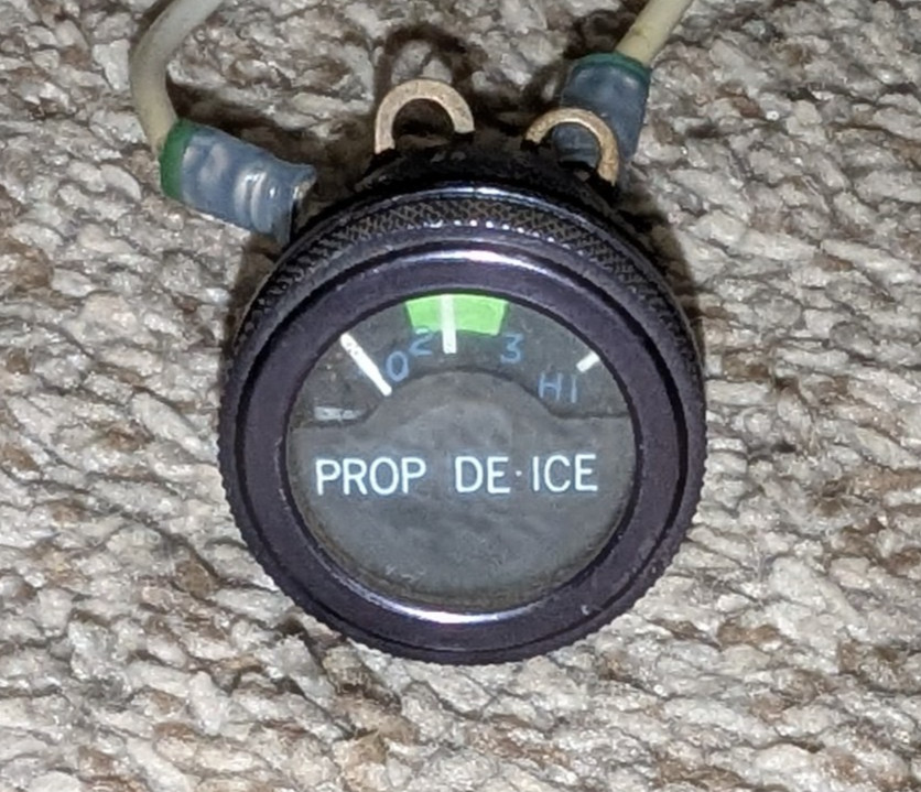 Aircraft Prop Deice Gauge