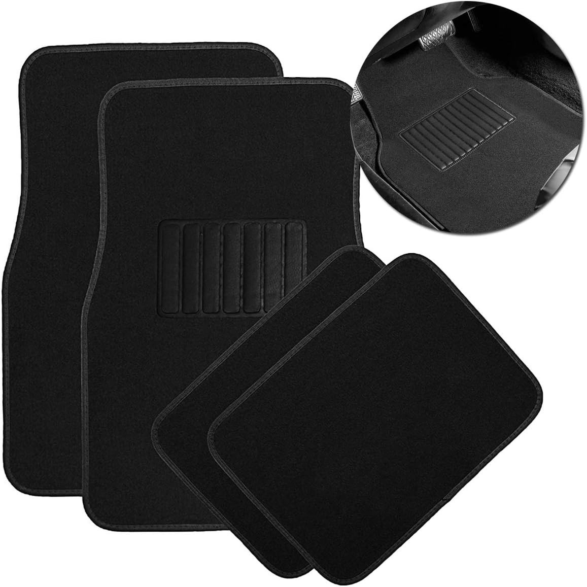 Carpet Floor Mat – Premium Quality 4 Piece Heavy Duty Set – Automotive Heavy-D Carpet Floor Mat – Premium Quality 4 Piece Heavy Duty Set – Automotive Heavy-D