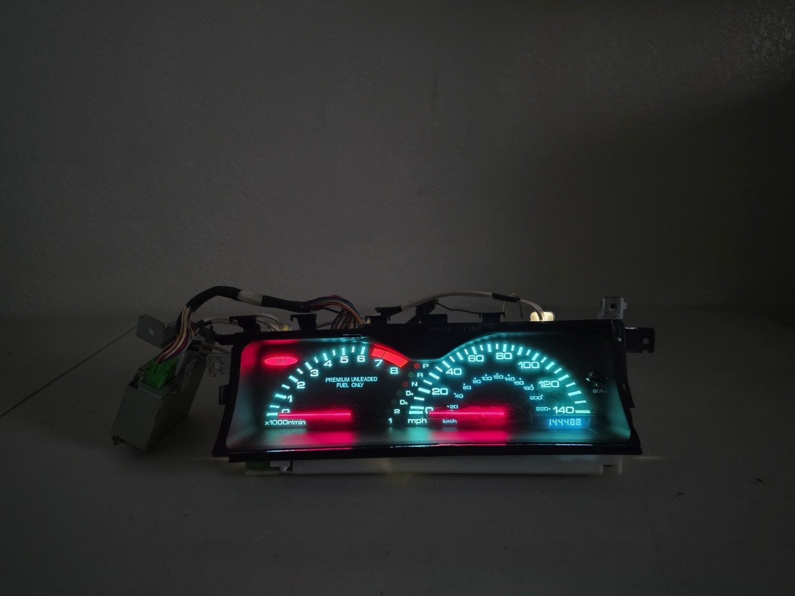 1994-1996 Honda Prelude H22 H23 Automatic Digital Instrument Gauge Cluster @144k