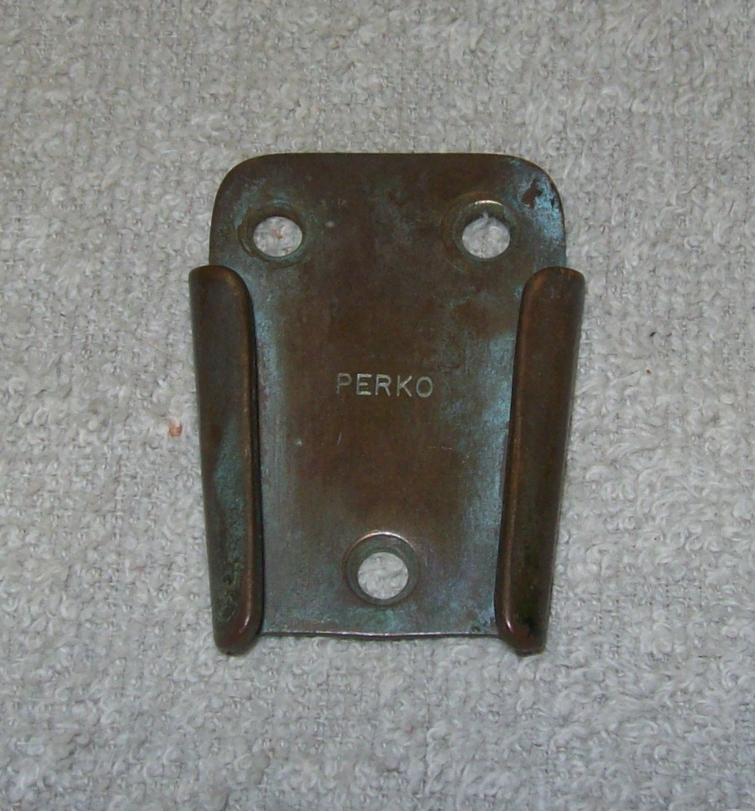 Vintage Perko Wall Mounting Plate for Fog Bells Brass Bronze