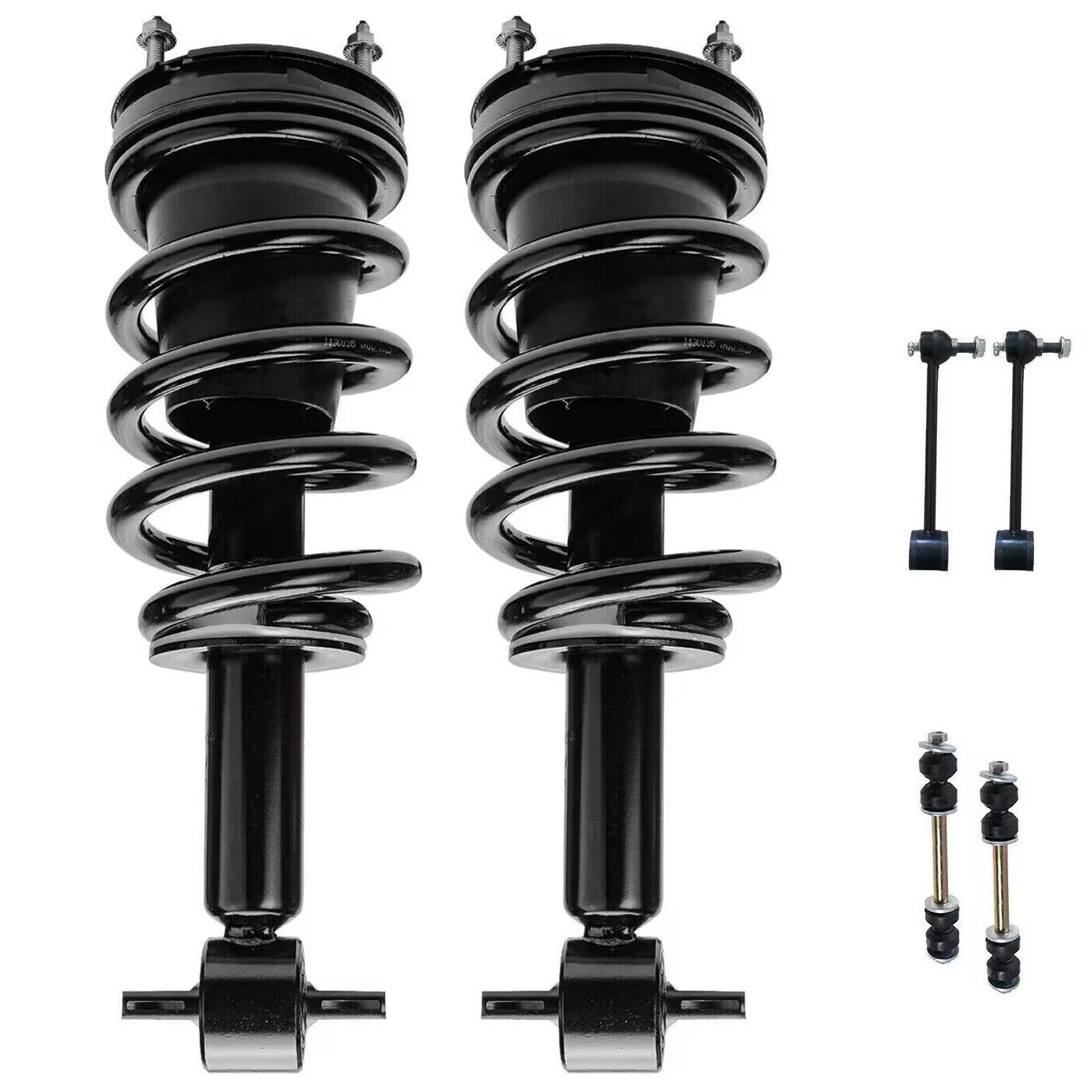 Front Strut w/ Coil Spring + Sway Bar for Chevy Suburban 1500 Tahoe GMC Yukon XL