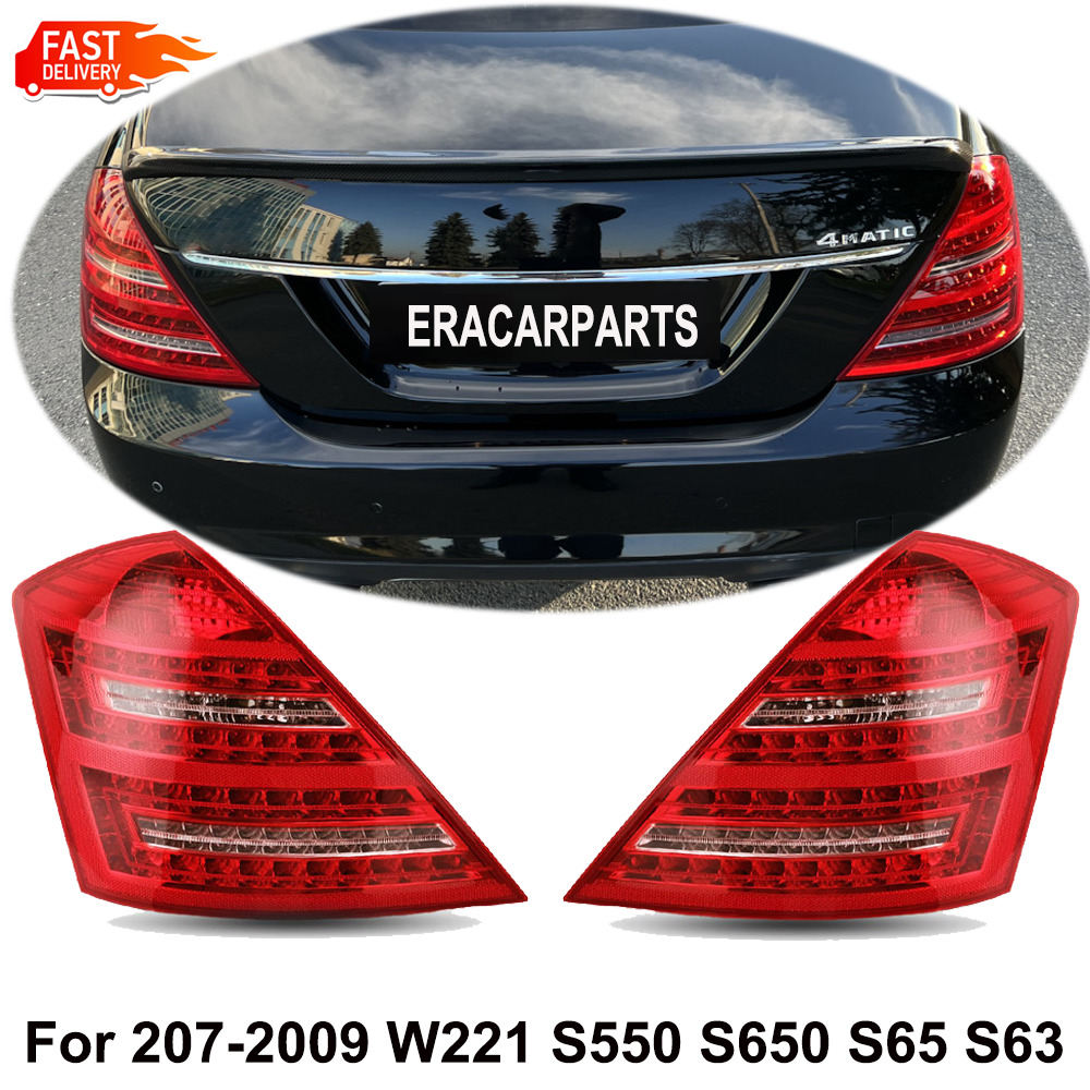 L&R LED Taillights Tail Lights Brake For 2007-2009 Mercedes Benz W221 S580 S550