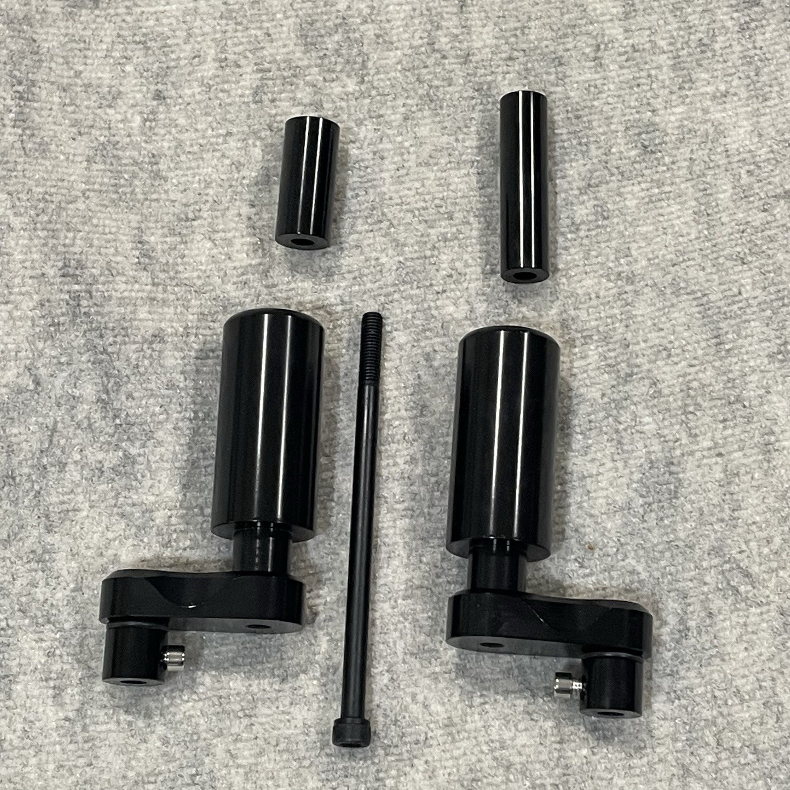 Universal CNC Motorcycle Frame Sliders No Cut Engine Guard Crash Pad Protector