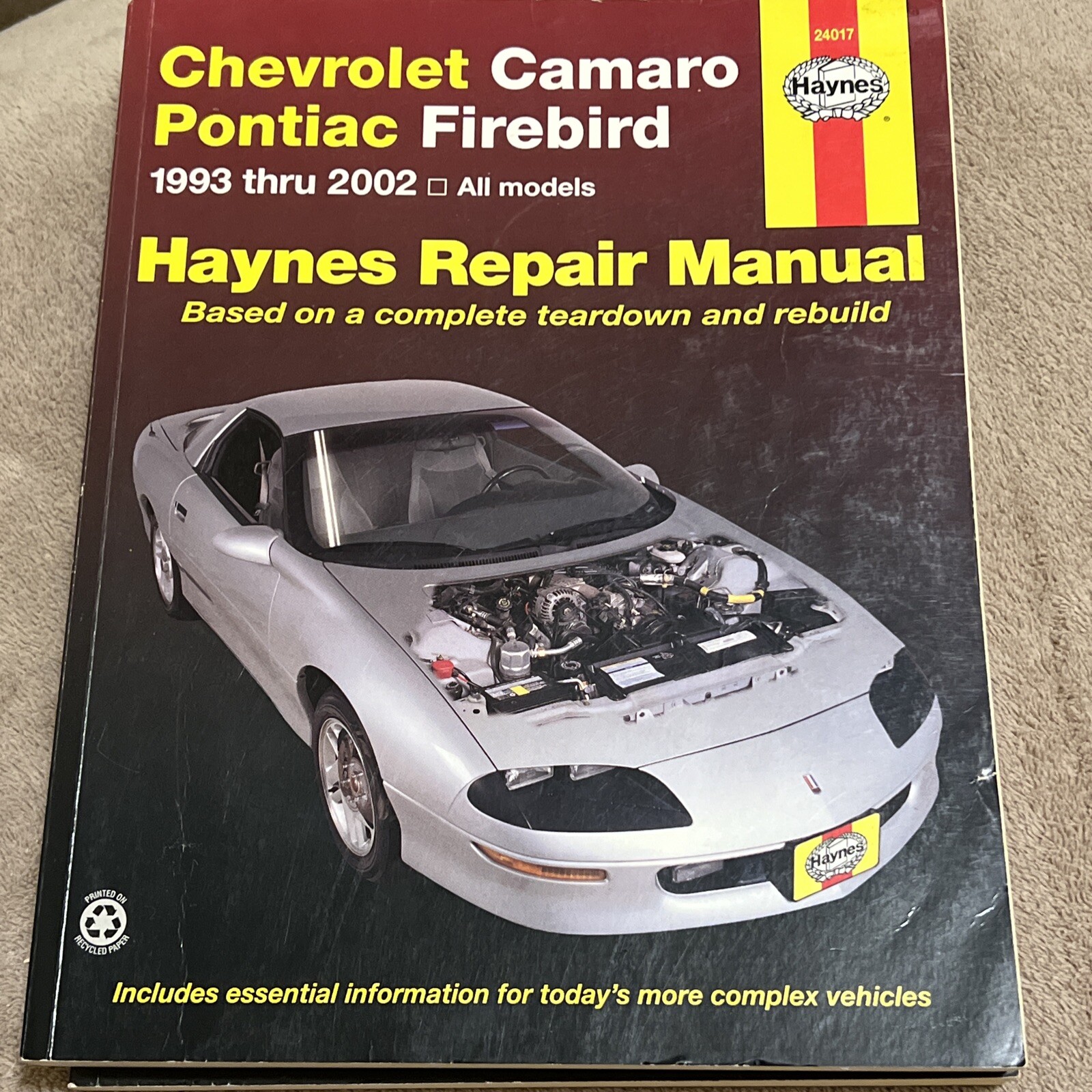 Chevrolet Camaro, Pontiac Firebird 1993 Thru 2000 Haynes Repair Manual 24017