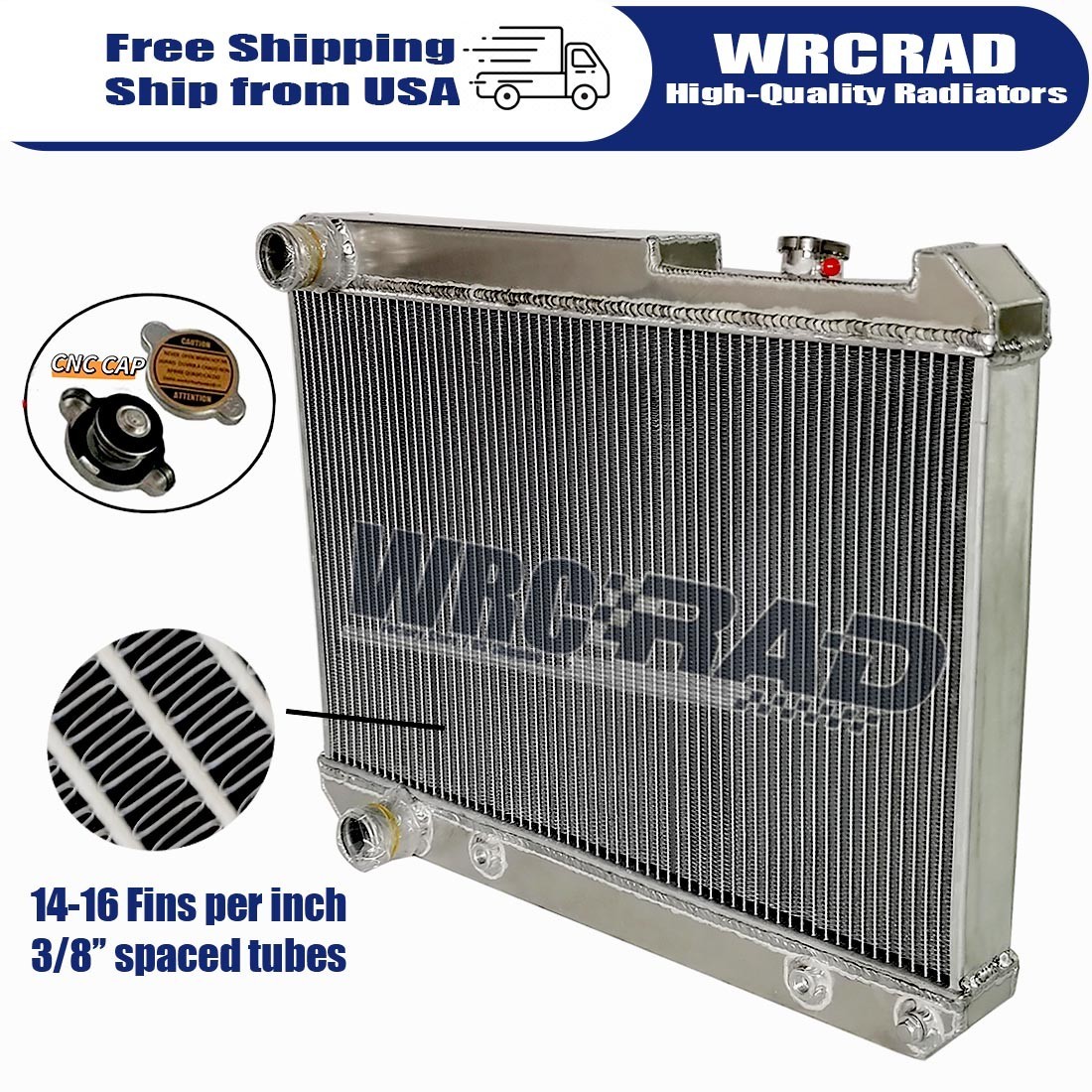 High Performance Aluminum Radiator For 1964 Oldsmobile F85 442 V8 Engine #CC64OL