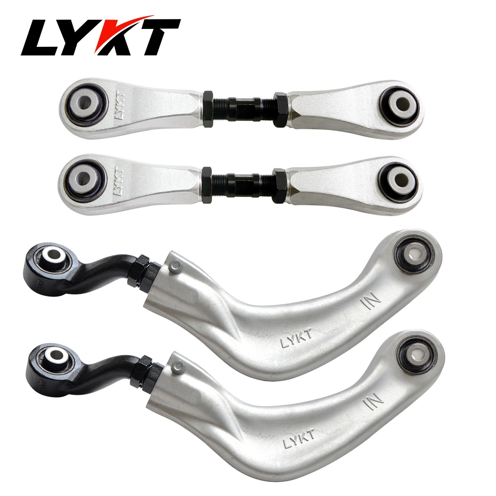LYKT 4pcs Rear Adjustable Camber&Toe Kit for Audi A、S、Q5、RS5/7、SQ5&Porsche Macan