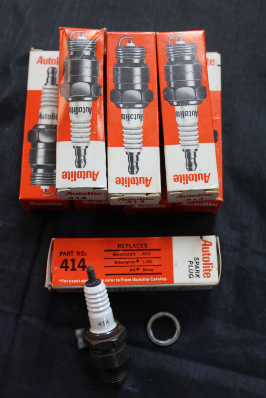 NOS Autolite Spark Plug 414 Eight Pack (C-3)