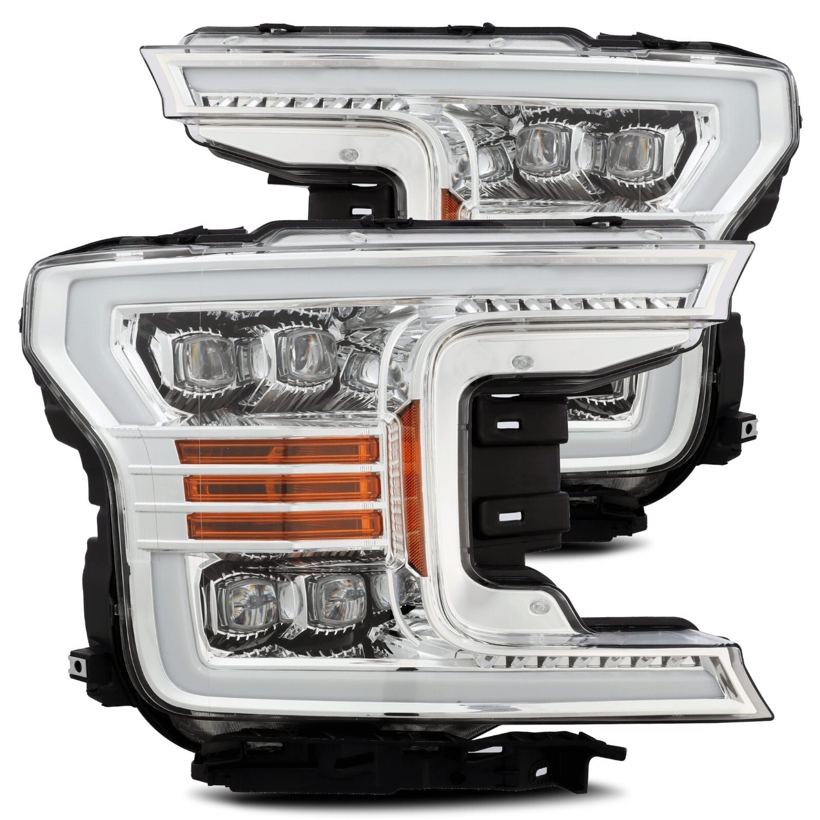 For 18-20 Ford F150 F-150 AlphaRex Nova Chrome LED Projector Headlight Headlamp For 18-20 Ford F150 F-150 AlphaRex Nova Chrome LED Projector Headlight Headlamp