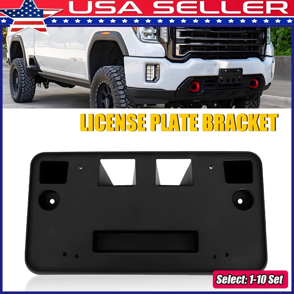 1-10x For GMC Sierra 2500HD 3500HD 2020 -2023 OE Style License Plate Bracket