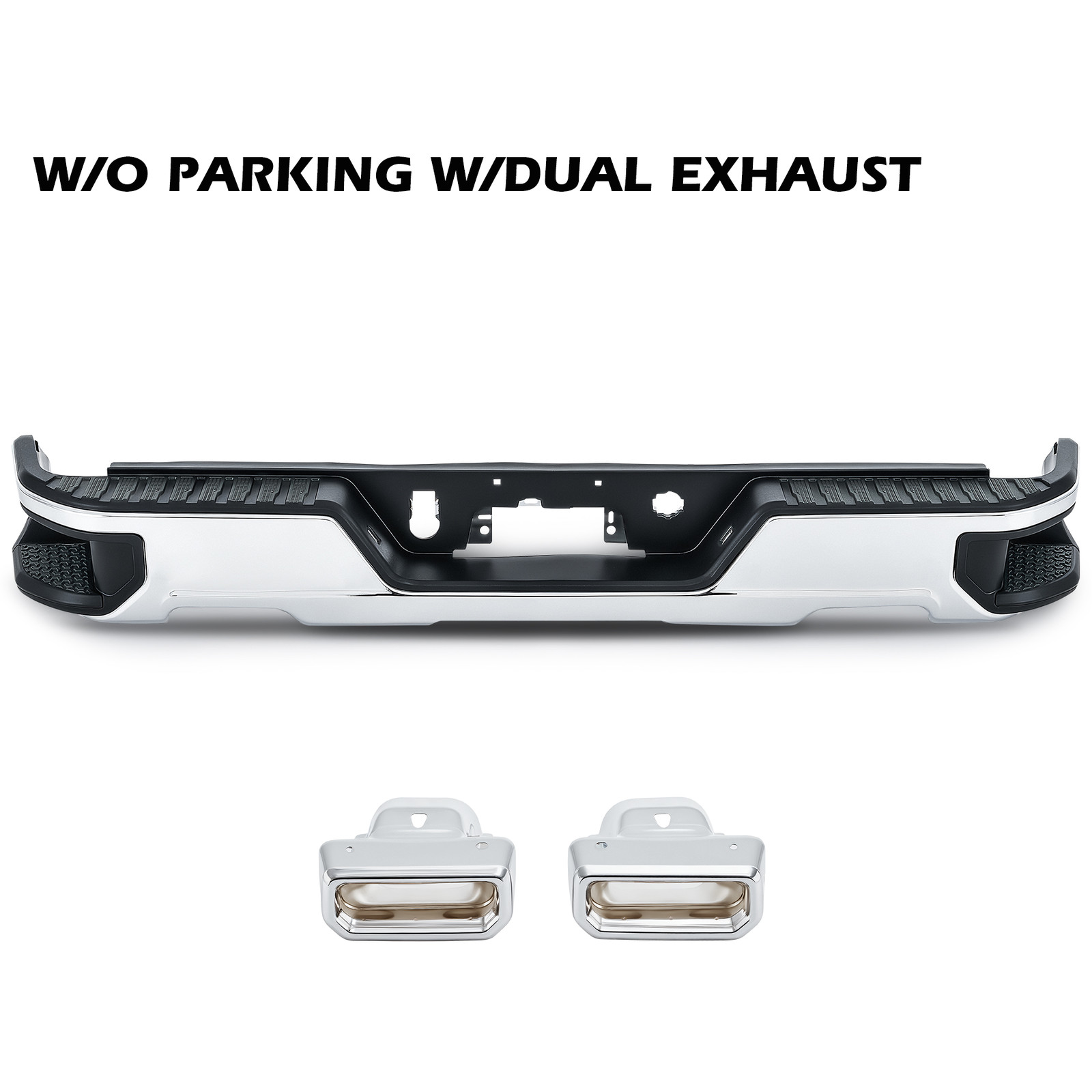 For 2019-2026 Chevy Silverado GMC Sierra 1500 Step Rear Bumper Assembly New