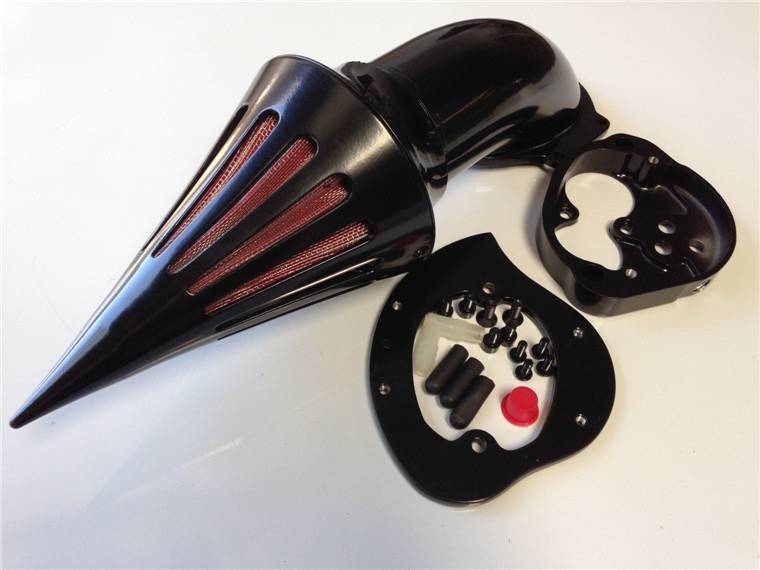 Black Air Cleaner Kits Intake For 2000-2012 Kawasaki Vulcan 1500 1600 Classic
