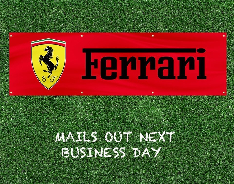FERRARI 2X8 FT BANNER FLAG RACING
