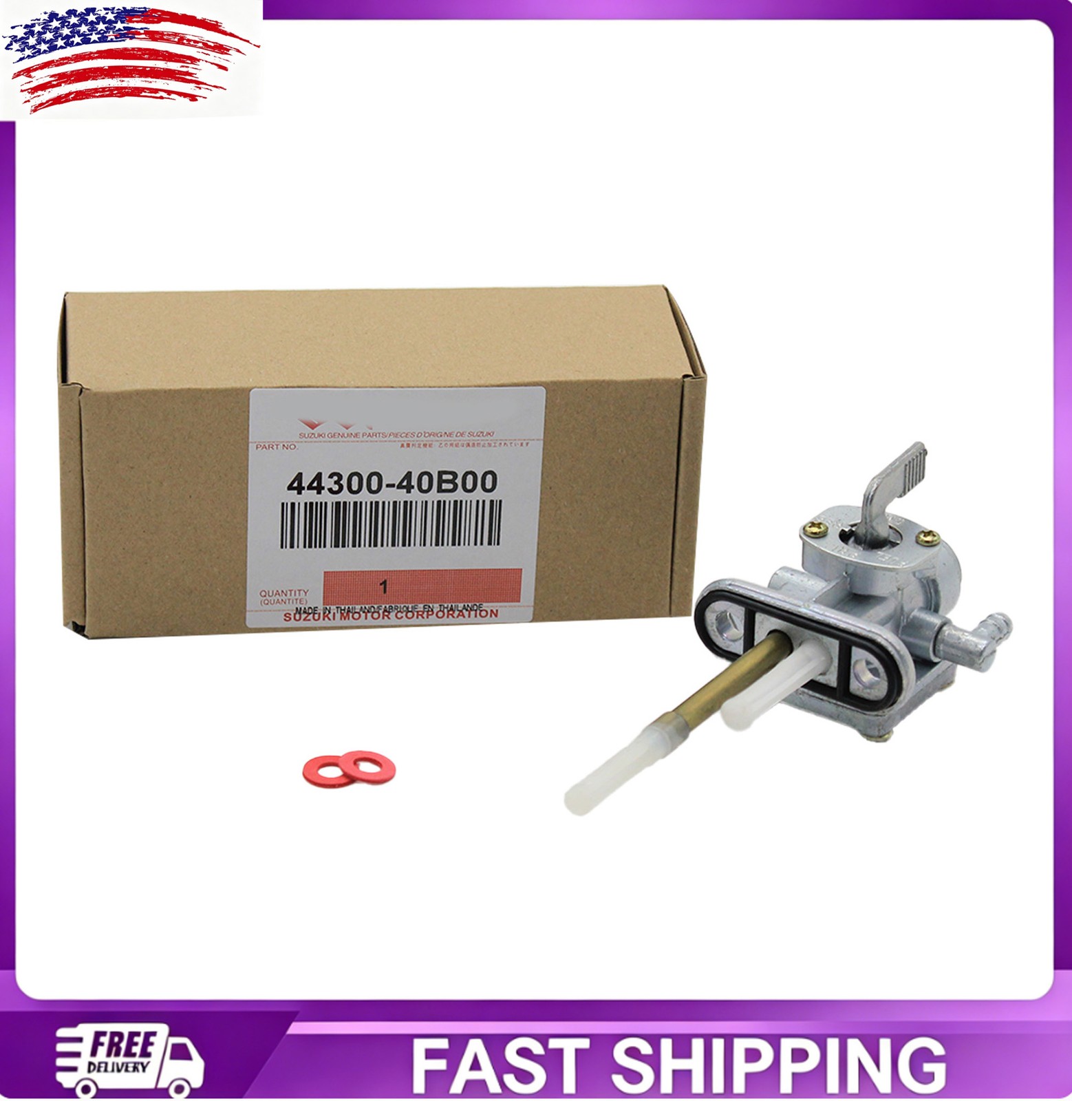 44300-40B00 51023-S006 Fuel Petcock for Suzuki Kawasaki Multiple Models