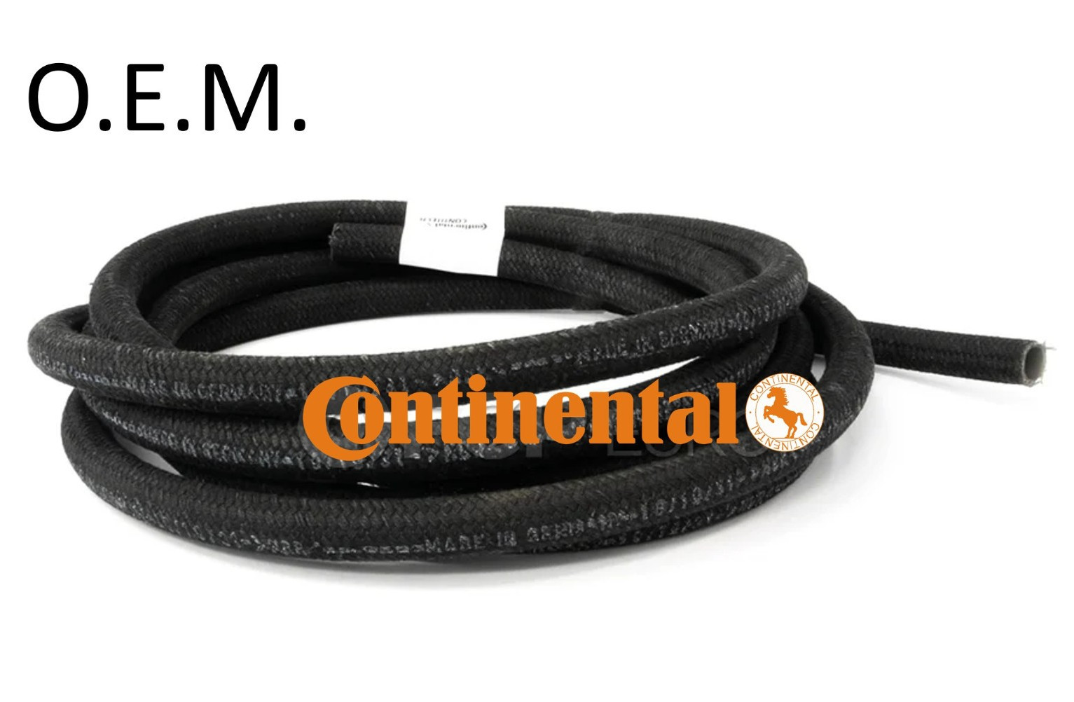 14mm ID x 19mm OD Cloth Braided Fuel & Breather Hose Made in Germany - 1 Meter