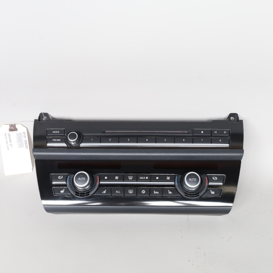 2011-2015 BMW 528i 535i 550i Audio Climate Temperature Control Panel OEM 2011-2015 BMW 528i 535i 550i Audio Climate Temperature Control Panel OEM