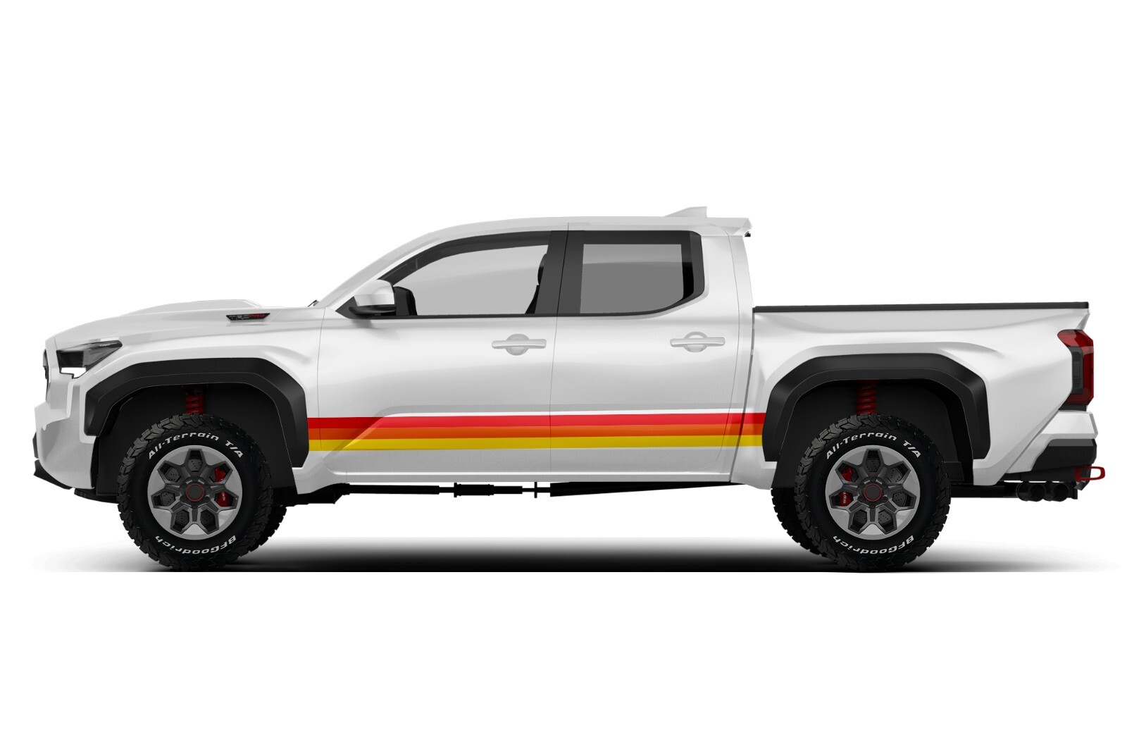 Retro Sport Stripes Decal For Toyota Tacoma SR5 TRD graphic stickers2005-Present