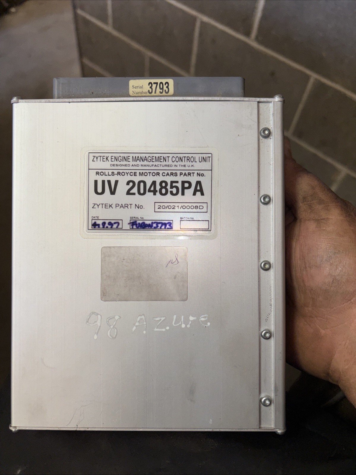 1998 Bentley Azure Zytek Control Module UT20485PA