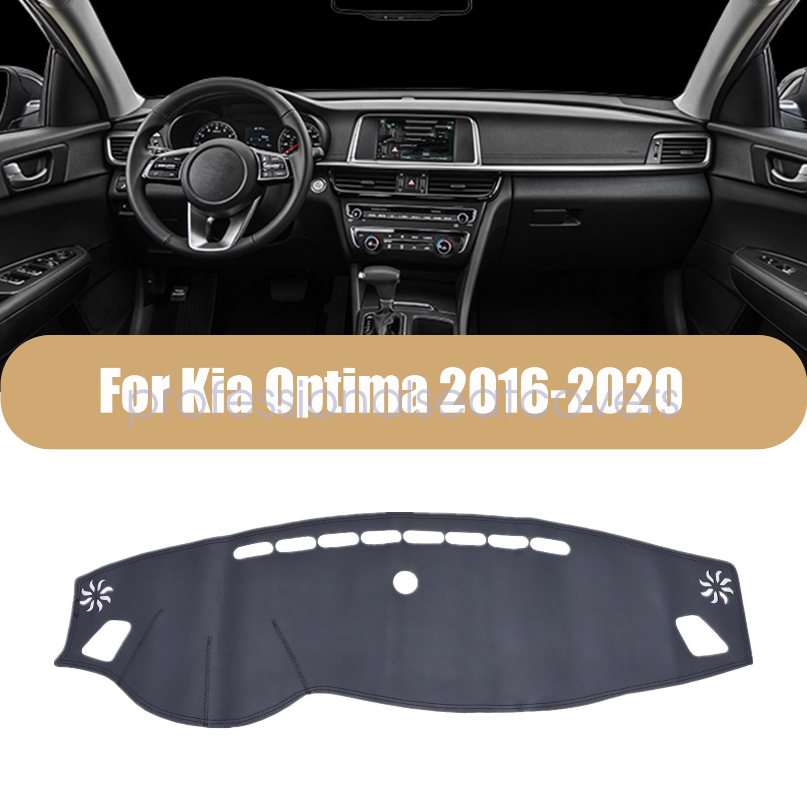 Sun Shade Non-slip Dash Cover Custom Fit For Kia Optima 2016-2020 Dashboard Mat