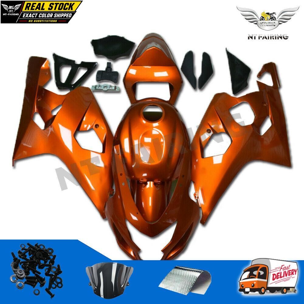 NT Injection  Orange Plastic Fairing Fit for  2004 2005 GSXR 600 750 q083