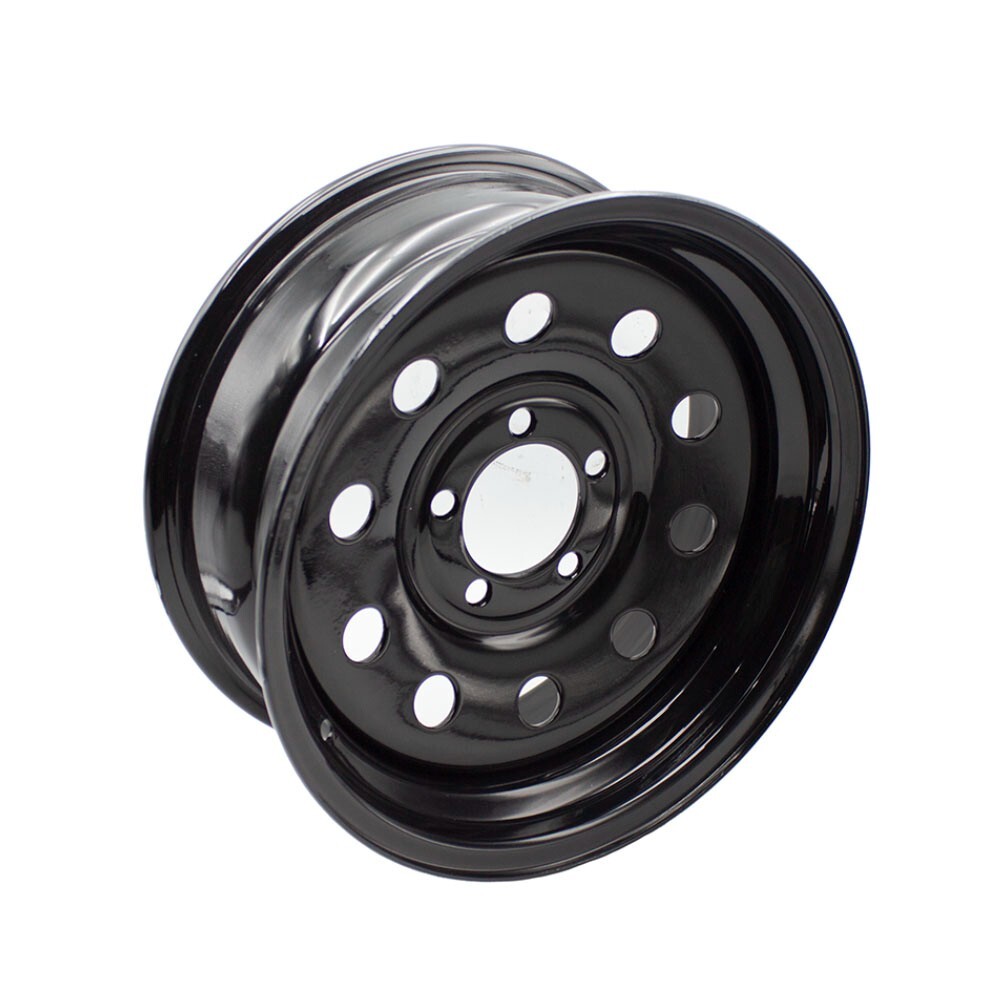 Black 15x6 Trailer Rim Wheel 5 Lug Holes 4.5 BC 15 X 6 inch 5x4.5 Bolt Circle