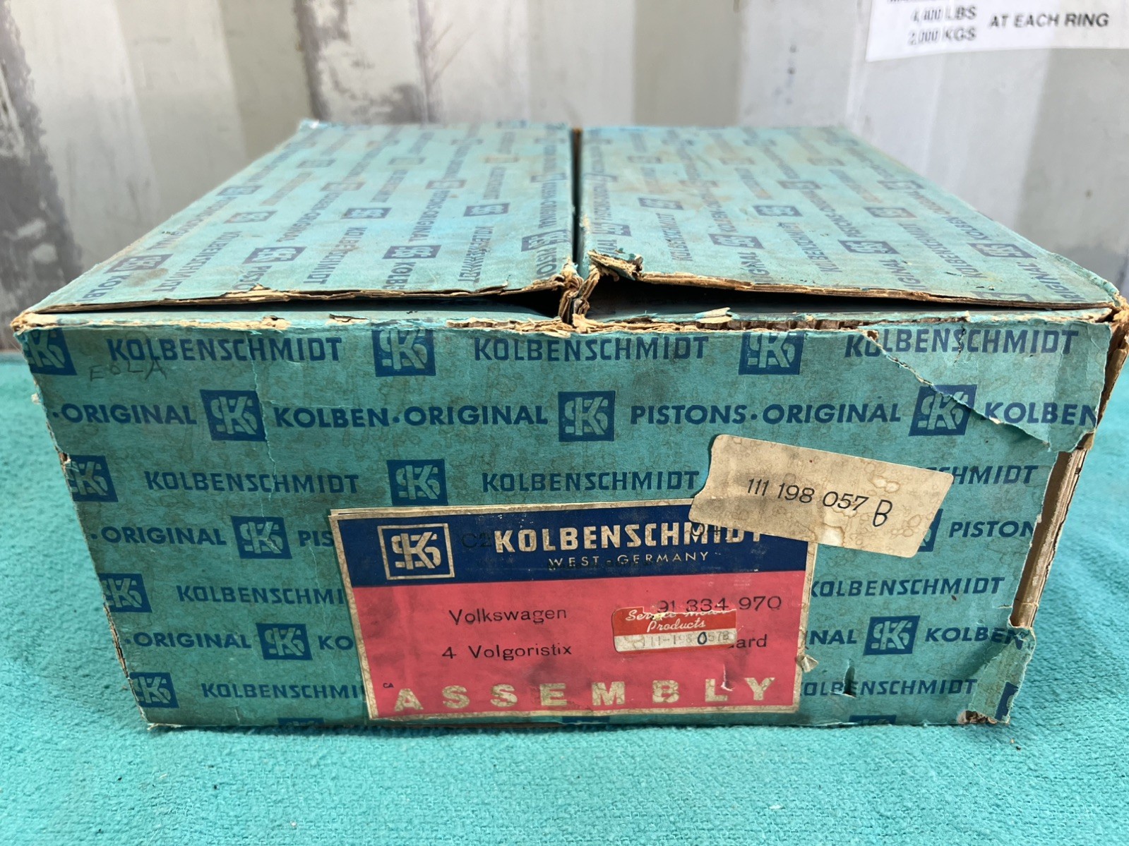 Barrel & Pistons Kolbenschmidt VW Beetle 111198057B NOS West Germany Barrel & Pistons Kolbenschmidt VW Beetle 111198057B NOS West Germany