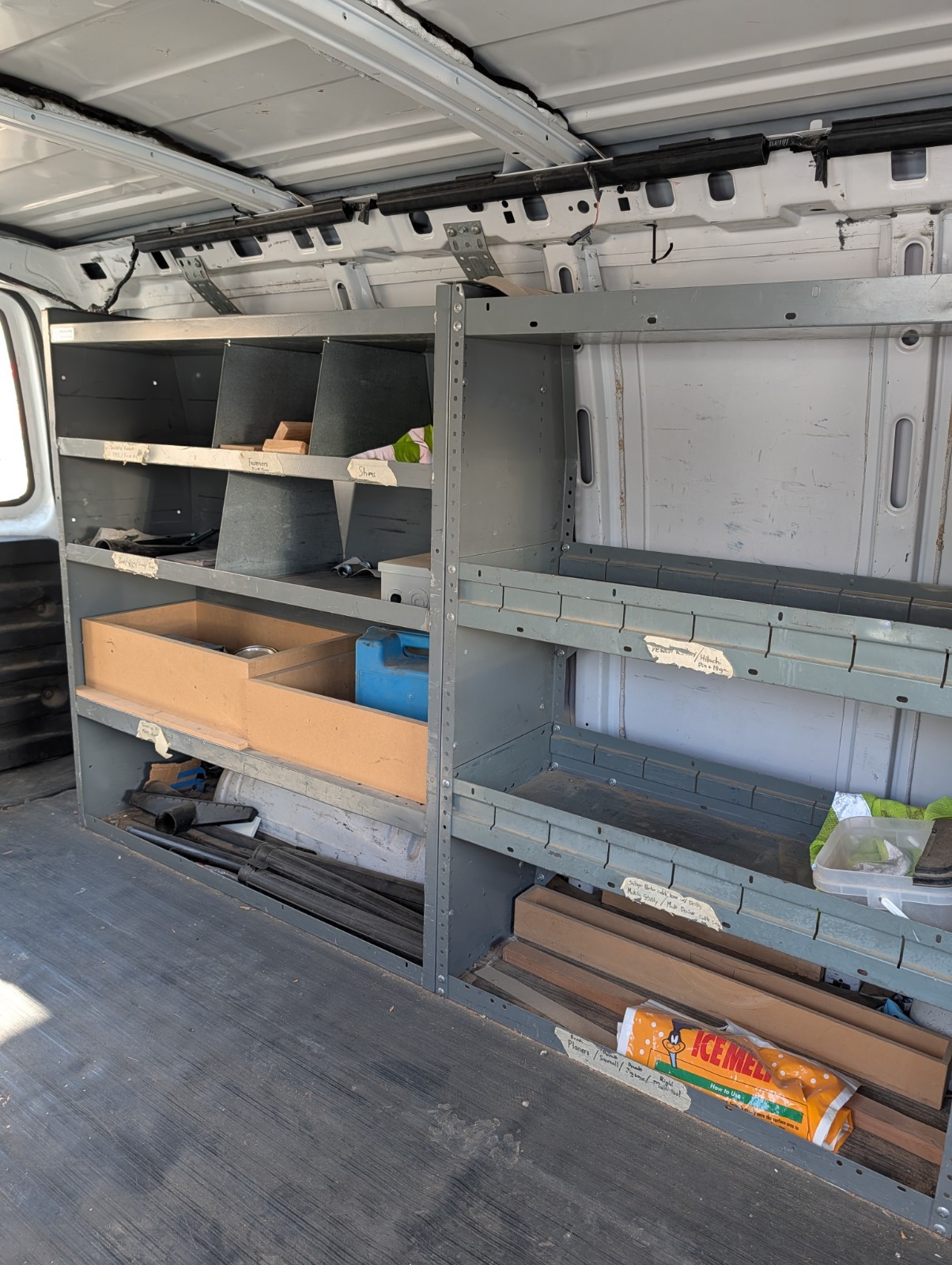 Cargo Van Bins/Storage