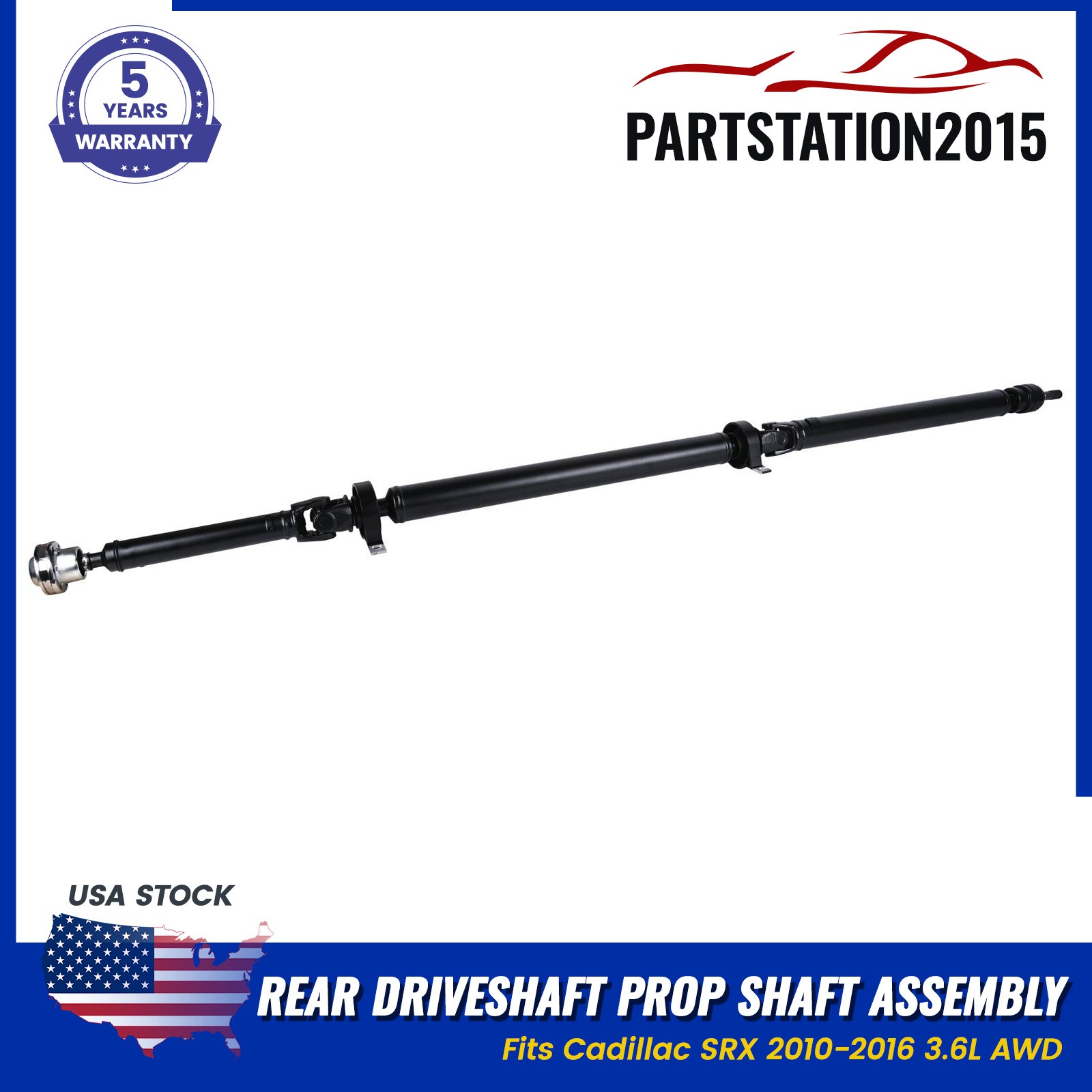 For Cadillac SRX 2010-2016 3.6L AWD Rear Driveshaft Prop Shaft Assembly 22885388