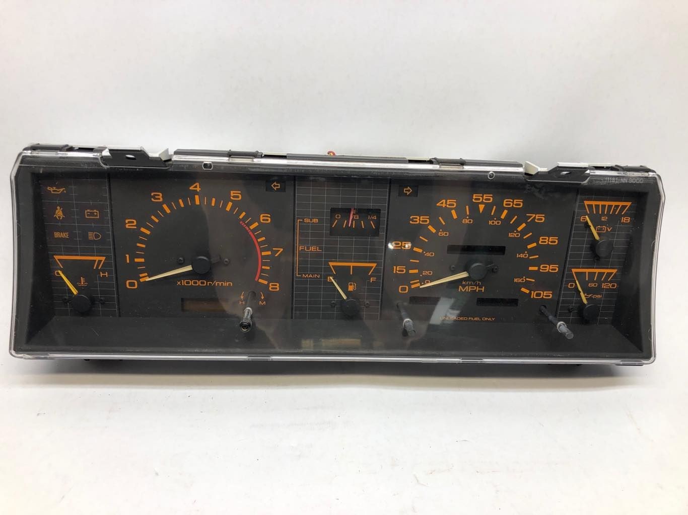 1986 1987 Nissan Pickup D21 SE GST SST Instrument Gauge Cluster Speedometer 176k